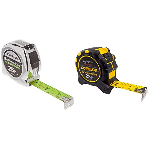 Cinta métrica profesional Komelon 425IEHV 25 pies nylon miniatura 1