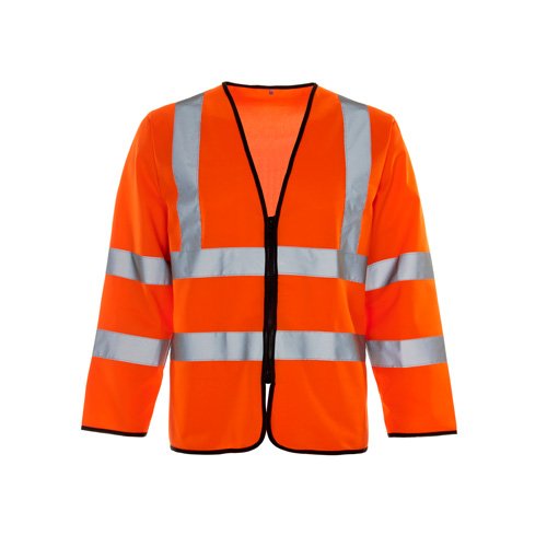 SupertouchSupertouch 32681 Long Sleeved Hi Vis Zip Vest, Small, Orange