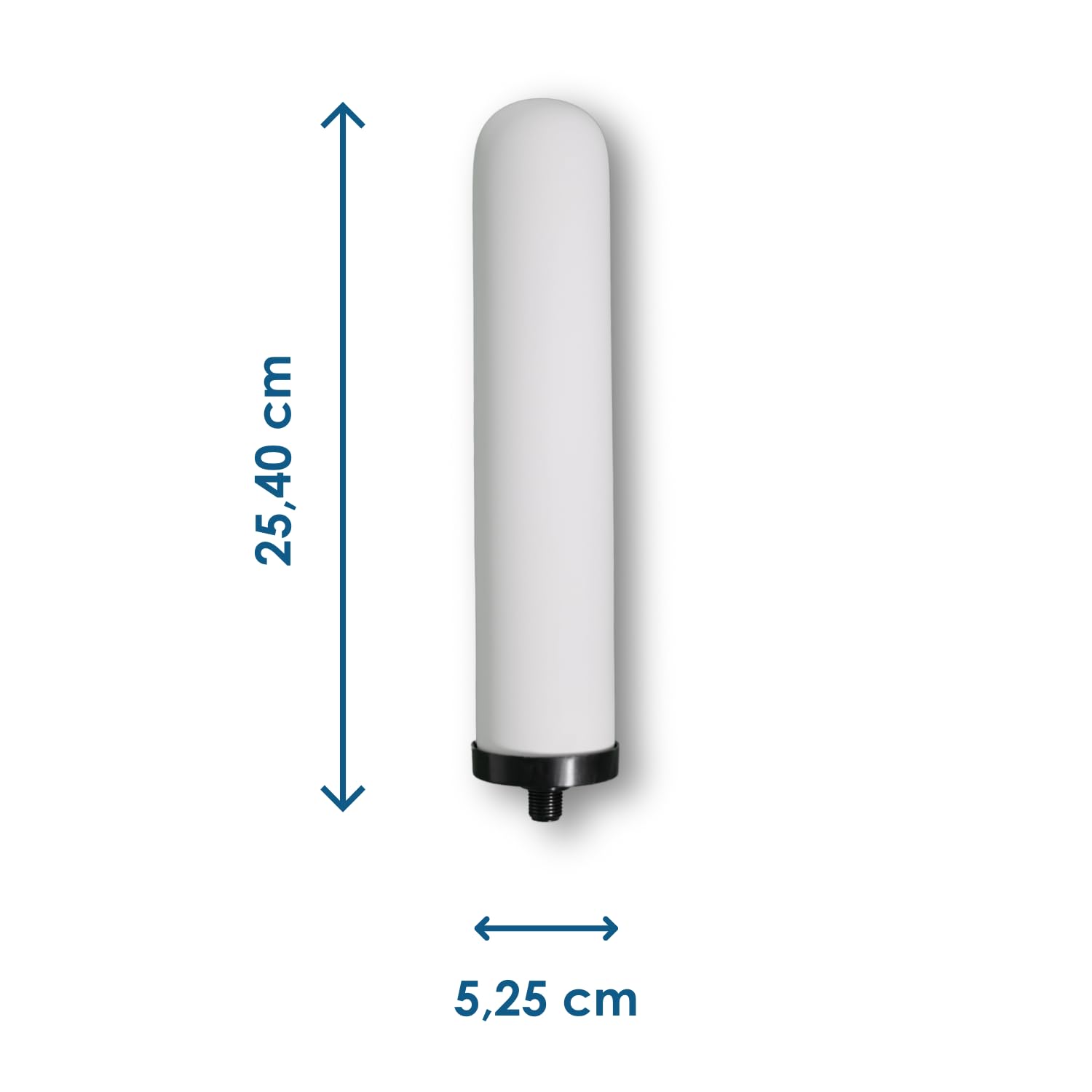 Candela filtrante Eivavie® Advanced Ceramicae SI da 10″ con filetto 1/4″ Bsp