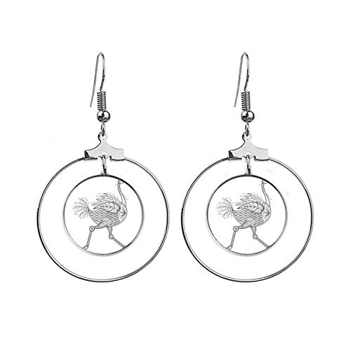 Boucles d'oreilles oiseau style art déco aux finitions soignées