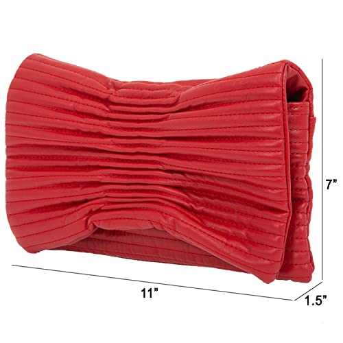 Image of JNB Faux Leather Envelope Clutch Purse