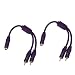 Produktbild Hama Y-Adapter Cinch, Kupplung - 2 Stecker, Violett, 2 Stück