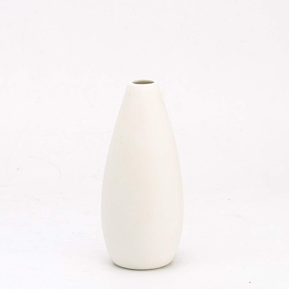 Amazon Co Jp Yhombes 花瓶 陶器 フラワーベース 北欧 白 おしゃれ 和風花瓶 シンプル 花瓶 一輪挿し インテリア 花瓶 ホワイト プレゼント ギフト 水滴 高さ16 5cm ホーム キッチン