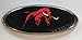 Produktbild 2x 95x37mm Emblem Pflaume Folie (84x33mm) Red Stier