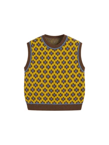 CIDER Sweater Vest Women Sleeveless Cropped Sweaters Cute Graphic Tank Tops Old Money Clothes Fall Outfits