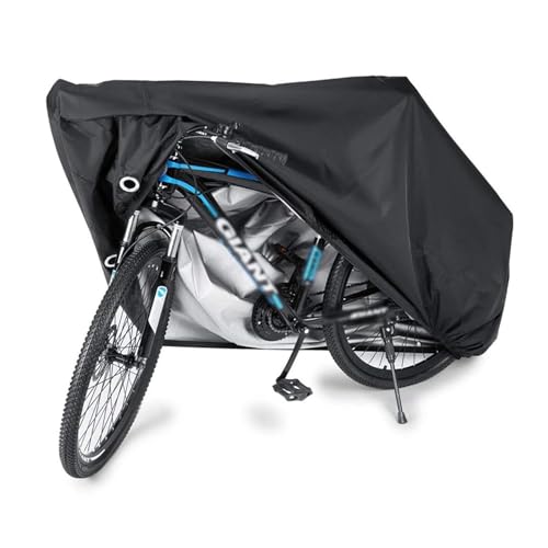 SKEIDO Waterproof Bike Cover Heavy Duty Oxford Bicycle Cover with Double stitching & Heat Sealed Seams Protection from UV Rain Snow Dust for Mountain Road Electric Bike Hybrid Outdoor Storage