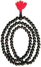 cosy tossy Pure Black Ebony Wood Karungali Kattai 10 mm Mala