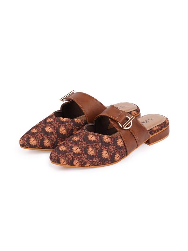 ZOUK Handcrafted Mysore Garden Office Pointed Mule for Womens - 40 (B0CQVP9QHR) Amazon Price History, Amazon Price Tracker