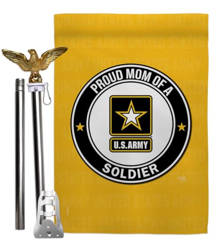 Kit mât drapeau d'aigle soldat robuste anti-intempéries extérieur