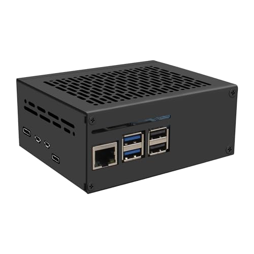 Carcasa Geekworm X1201-C1 para caja Raspberry Pi 5 carcasa metalica con soporte PCIe M.2 NVMe