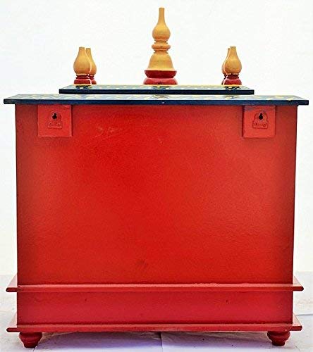 Wooden Home Mandir Modfash o templo de madera iluminado para interiores 4