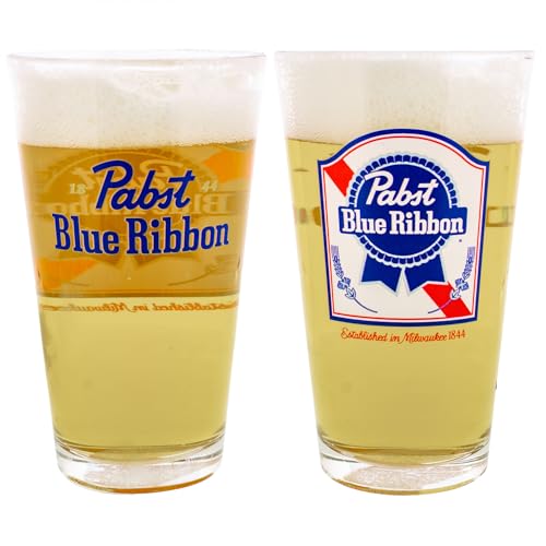 Surreal Entertainment Pabst Blue Ribbon Classic Logo Pint Glass