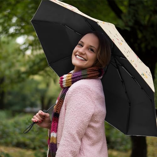 Image of G4Free UPF 50+ UV Protection Large Travel Umbrella 46 Inch Auto Open Close Windproof Sun Blocking Umbrella