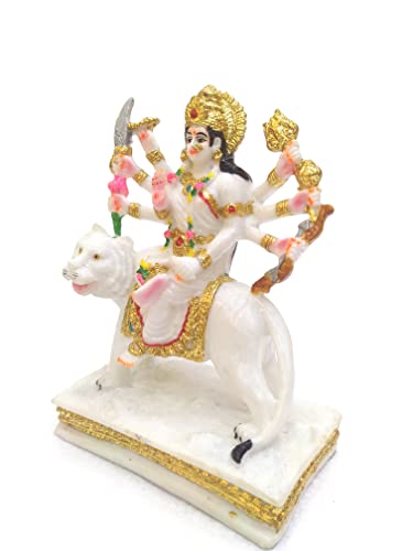 Durga Mata statue marbre et idole Mata Rani pour puja temple