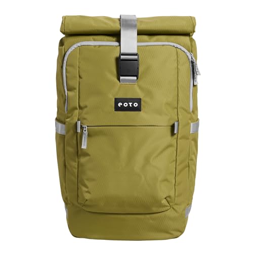 eoto Rucksack TALL41 Olivgrün, Roll Top für Uni, Reisen, Job...
