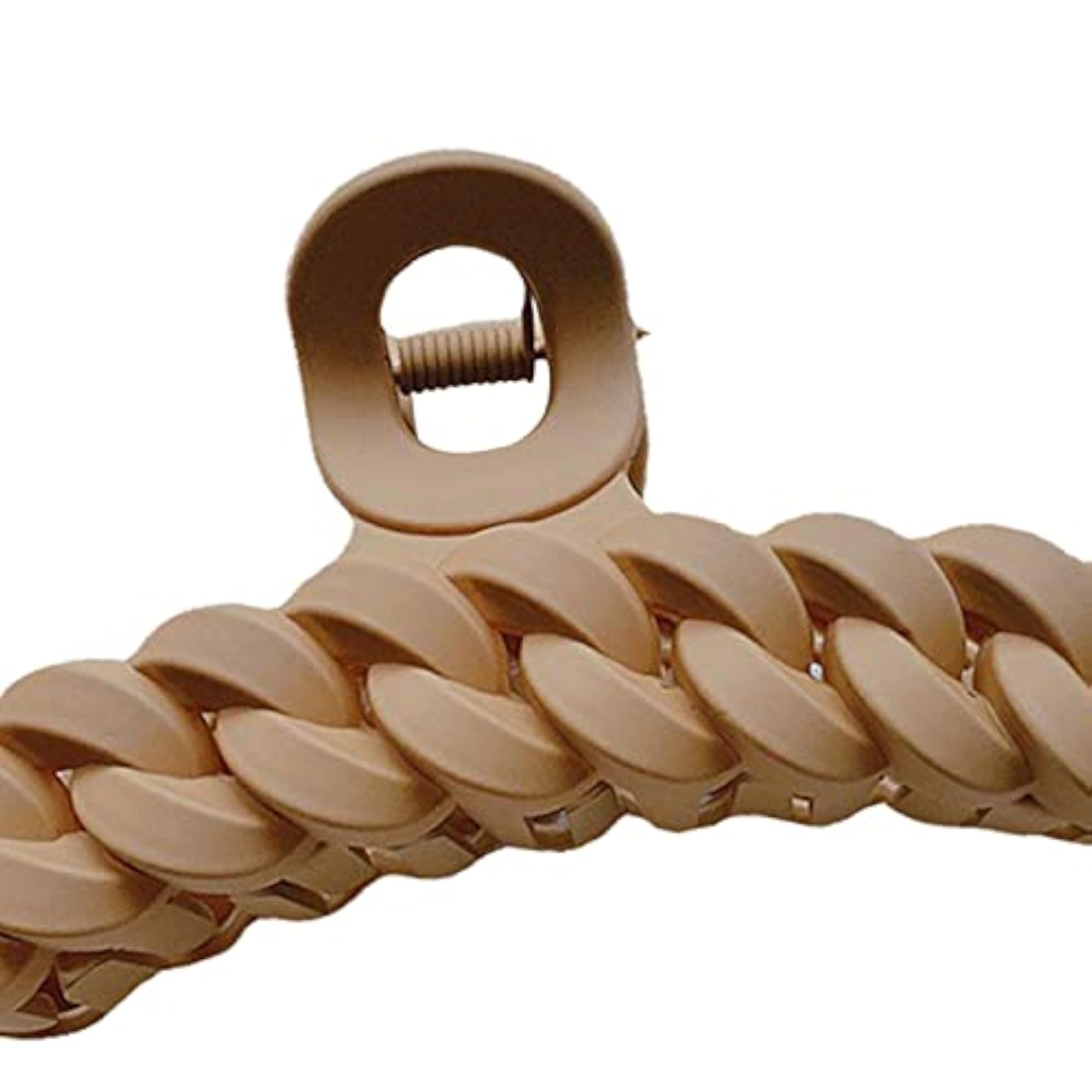 Large Hair Claw Clips for Women, Light Coffee