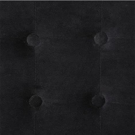 Image of Pouffes Bench Seating Stool for Living Room Office Patio Kitchen Bench Puffy Wooden Mudda Ottoman Stools Set of 2 Footrest Stool Pouf.(Black)