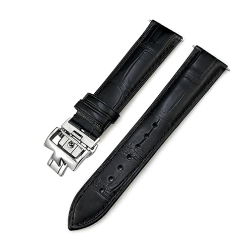 Bracelet Alligator véritable pour Vacheron Constantin, l'élégance du cuir noir d'exception - 3