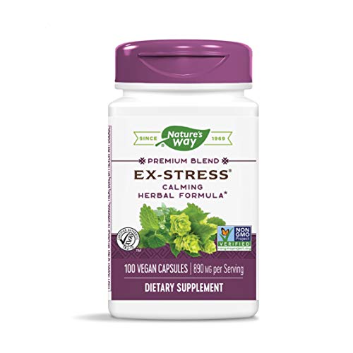 Nature's Way Premium Blend Ex-Stress Calming Herbal Formula 890 Mg Per Serving 100 Vcaps #TOP14