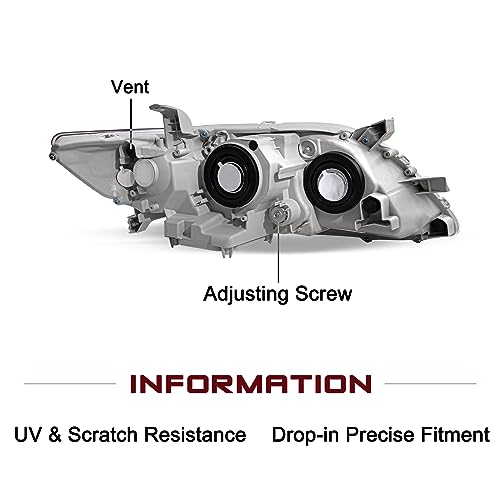 Image of JSBOYAT Headlight Assembly Fits for 2007-2009 Toyota Camry Exclude Hybrid