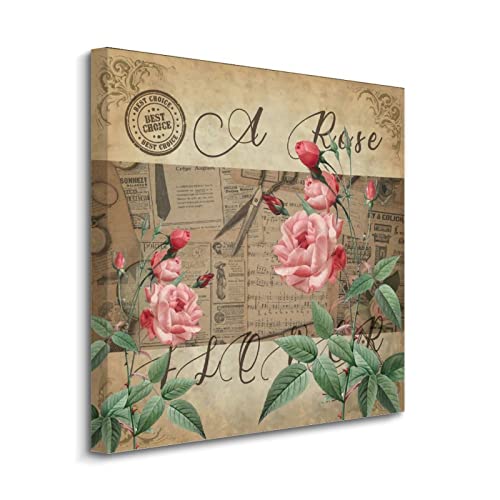 Décoration d'intérieur vintage avec tableau de roses pour salon et bureau