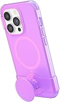 Vista 49 de PopSockets iPhone 14 Plus Case with Phone Grip and Slide Compatible with MagSafe, Phone Case for iPhone 14 Plus, Wireless Charging Compatible - Pink