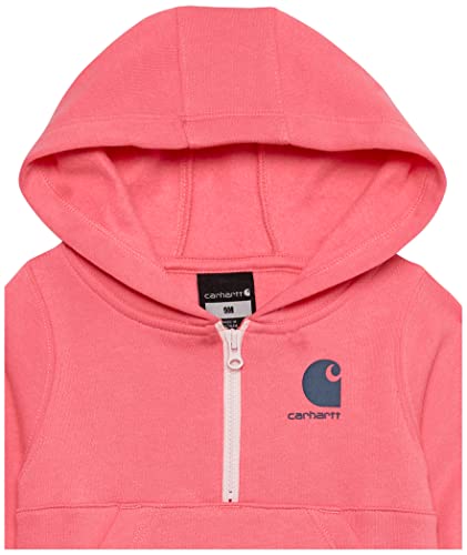 carhartt baby amp toddler girls39 half-zip hooded sweatshirt