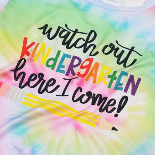 Image of First Day of Kindergarten Shirt First Day of School Gifts for Kids Kindergarten Shirts for Girls T-Shirt Top