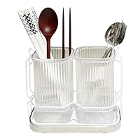 Pot Ustensiles Cuisine Panier à Suspendre Baguettes En Acier Inoxydable Support Suspendu Couverts Séchage Panier Egouttoir Couverts Porte Ustensiles Cuisine