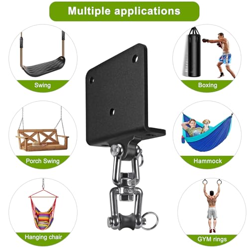 Image of BeneLabel Heavy Bag Hanger for Punching Bag Beam Mount Hardware 360 Rotation Boxing Bag Ceiling Mount I-Beam Hanger for Hanging Heavy Punching Bags Wall Hangers