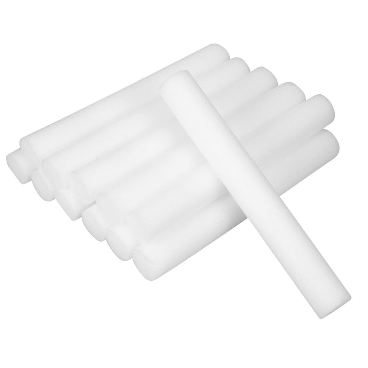 24 Barras de espuma antideslizantes para fundas de sofá, relleno flexible color blanco