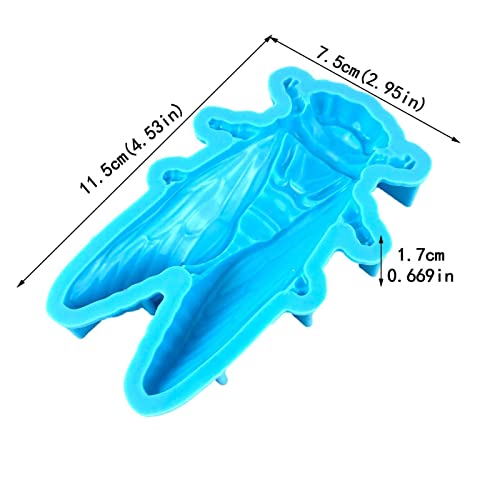 Moldes de Resina de Silicone | Moldes de resina de silicone de cigarra 3D,Molde de fundição de resin