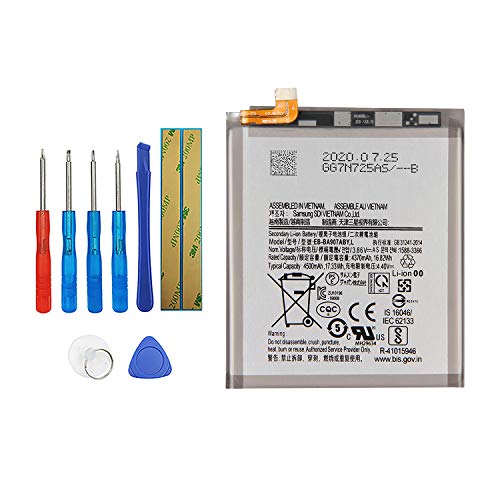 Vvsialeek EB-BA907ABY Replacement Battery Compatible with Samsung Galaxy S10 Lite SM-G770F G770F with tools