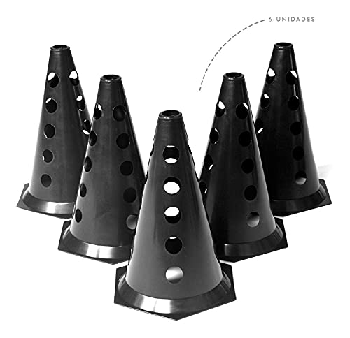 Kit Cones Furados 1 Escada De Agilidade 6 Chapéu Chines