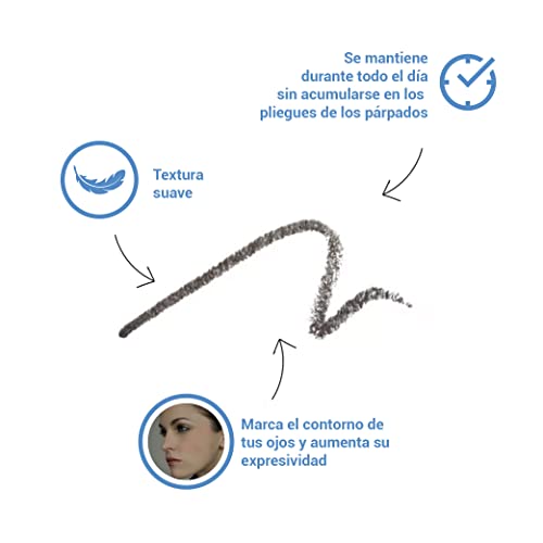Delineador de ojos lápiz gris Eye Care Cosmetics miniatura 3