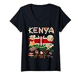Photo Gallery donna bandiera del kenya, idea per bambini, cibo kenya e bandiera del kenya maglietta con collo a v Photo Gallery donna bandiera del kenya, idea per bambini, cibo kenya e bandiera del kenya maglietta con collo a v