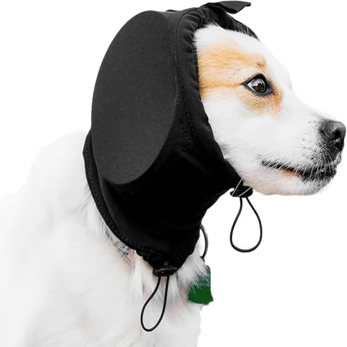 Hörschutz Hund, Hunde Gehörschutz Silvester, Gehörschutz Hund Klein, Dog Ear Muffs Noise Protection, Gehörschutz Gegen Feuerwerk für Kleine Große Hunde (Blau, L)