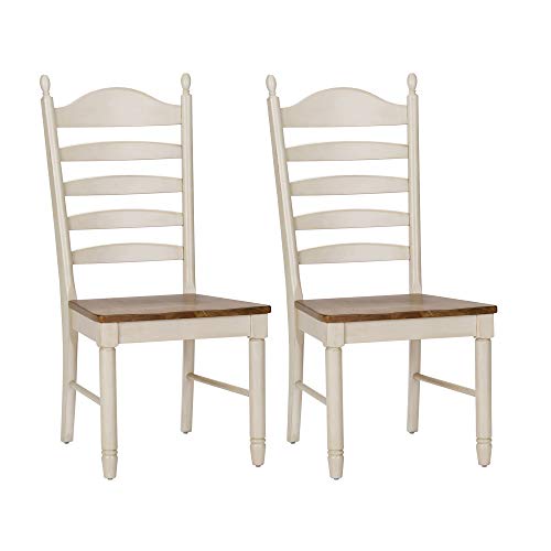 Liberty Furniture Industries Springfield Ladder Back Side Chair (Rta)-Set Of 2, W19 X D23 X H42, White #TOP17