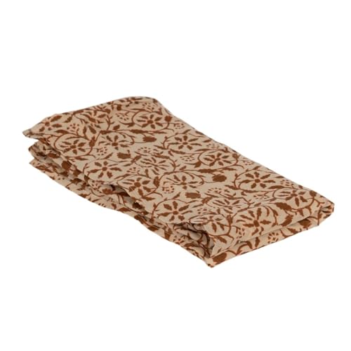 Paréo serviette marron beige coton grand format drap de bain plage