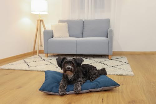 Kerbl Pet Liegekissen Ely, grau/petrol, 55x90 cm
