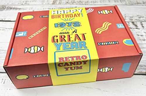 Retro Candy Yum 1972 52Nd Birthday Gift Box Of Nostalgic Retro 70S Candy Mix From Childhood For 52 Year Old Man Or Woman Born Back In 1972 Jr thumb #2