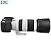 JW LH-83D Black Reversible Lens Hood for Canon EF 100-400mm f/4.5-5.6L is II USM Lens w/CPL ND Filter Adjustment Window Replaces Canon ET-83D + JW emall Micro Fiber Cleaning Cloth