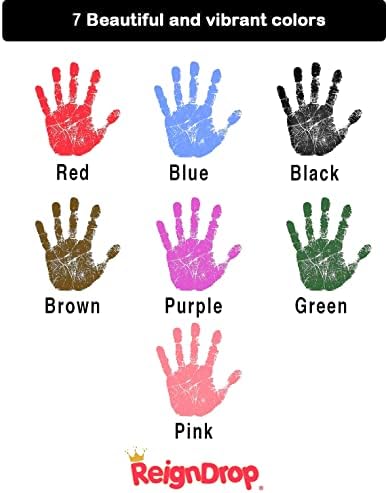 Inkless Large Clean Touch Ink Pad Kit for Baby Footprint, Handprint & Pet Paw Print - No Ink Mess, Clear Detailed Print, Smudge Resistant, Long Lasting, Baby Safe, Includes 2 Cardstock(Clean-Touch - Black) — view 5