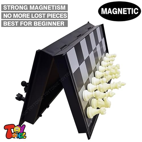 Image of Toytonic Magnetic Travel Chess Board Game Set Folding Portable Case for Kids and Adults