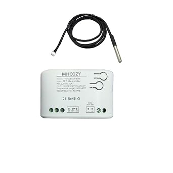 Tuya app 1 Channel WiFi Temperature Sensor Relay Switch,Dry Contac Compatible with Alexa Google Home