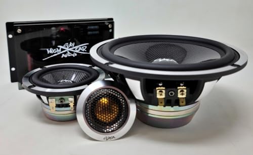 Sky High Car Audio SHCA 65C3P Premium Neo 3 Way 6.5\" Component Set 4 ohm (Neo Motors, Titanium Dome)