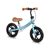 Momi BREKI Kinderlaufrad für Mädchen und Jungen ab 3 Jahren (max. Körpergewicht 25 kg), Stabiler, Leichter Metallrahmen 3 kg, regulierbare Sattelhöhe mit Quick Release, pannensichere Eva-Räder