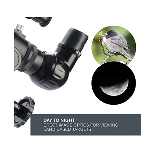 Telescopio Refractor 80 mm con trípode ajustable para principiantes miniatura 7