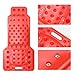 DNA MOTORING 38 Inches Low Profile Plastic Rolling Garage Shop Floor Creeper with Side Pockets & 4pcs Casters, Red, TOOLS-00393