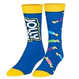 Odd Sox – Jolly Ranchers – Novelty Crew Socks – Size Large – Men's 8–12 / Women's 9.5–13.5 – Candy Gift Socks – Durable Knit Comfort – Candy Lover Graphic Design